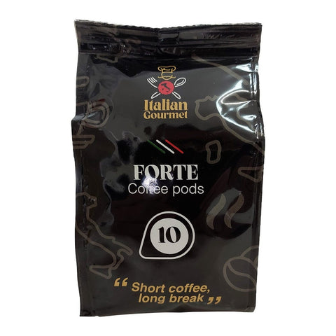 Italian Gourmet Coffee pods Italian Gourmet Cialde di Caffè Forte Bag of 10 Coffee Pods