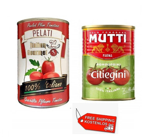 Test pack Mutti & Italian Gourmet Cherry & Peeled Tomatoes 48x400g - Italian Gourmet UK