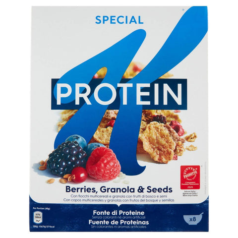 Kellogg's Special K Protein Frutti di Bosco Cereals Multi-grain flakes with berries 3x320g - Italian Gourmet UK