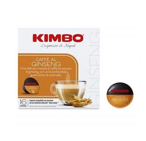 Kimbo Caffè al Ginseng coffee capsules for Dolce Gusto - Italian Gourmet UK