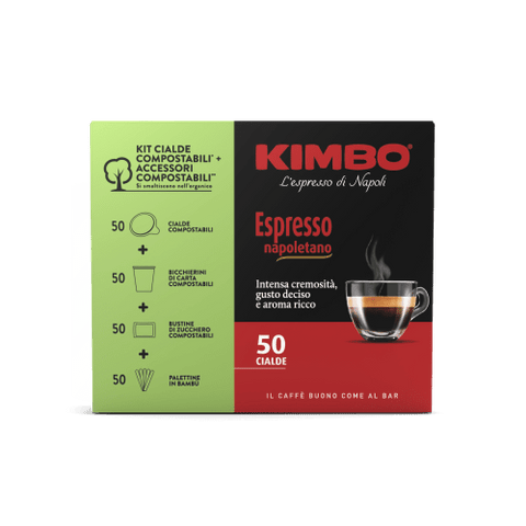 Kimbo Espresso Napoletano KIT Caffè in Cilade 50 coffee pods