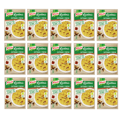 Knorr rice 15x175g Knorr Risotteria Zafferano e Porcini Rice with saffron and porcini 175g 8001080012541