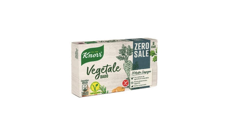 Knorr Dado Vegetale Zero Sale Soup Cubes Zero Salt 8 Cubes 72g - Italian Gourmet UK