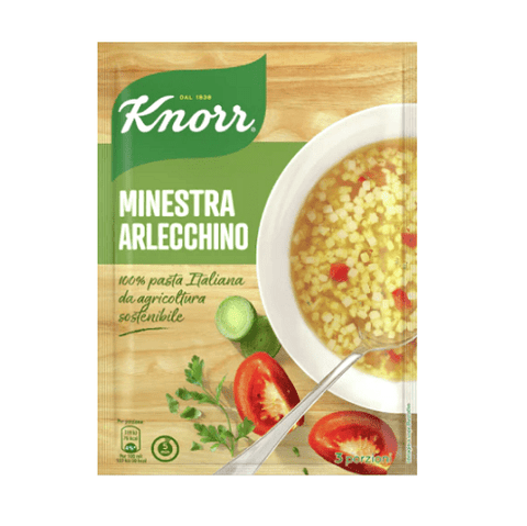 Knorr Minestra Arlecchino dehydrated prepared soup 68g - Italian Gourmet UK