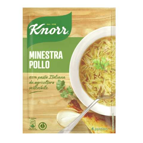 Knorr Minestra Pollo Chicken Soup Dehydrated Prepared Soup 61g - Italian Gourmet UK