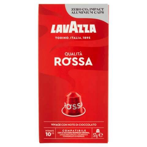 Lavazza coffee capsules Lavazza Capsule Qualità Rossa 10 coffee capsules with notes of chocolate 57g