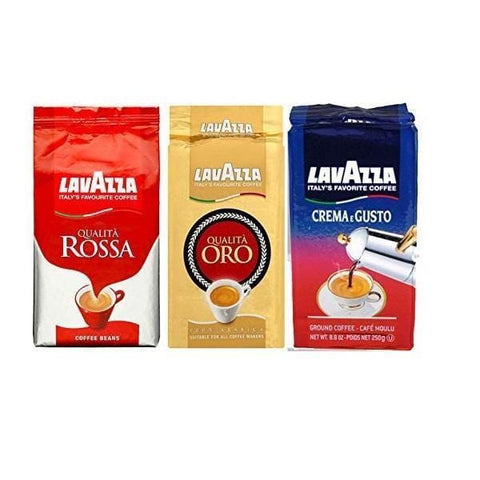 Lavazza Packet Qualità Rossa - Oro - Classico (3x250g) - Italian Gourmet UK