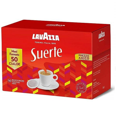Lavazza Suerte Cialde ESE Coffee pods (Box 50 pieces) - Italian Gourmet UK