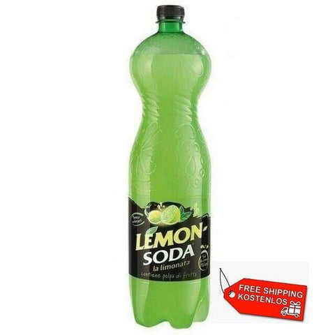 12x Lemonsoda Italian lemon soft drink PET 1 liter - Italian Gourmet UK
