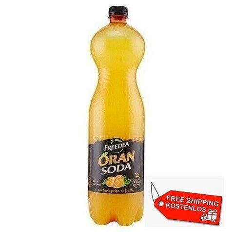 12x Oransoda Orange Italian soft drink PET 1L - Italian Gourmet UK