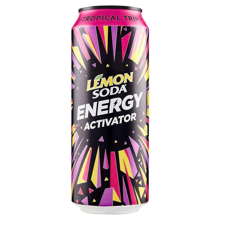 Lemonsoda Energy Activator Tropical Trip Energy Drink 500ml - Italian Gourmet UK