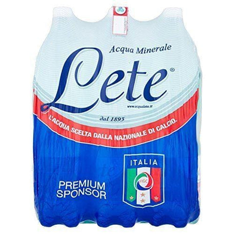 Lete Acqua Minerale Effervescente Naturale PET mineral water 6x1.5L - Italian Gourmet UK