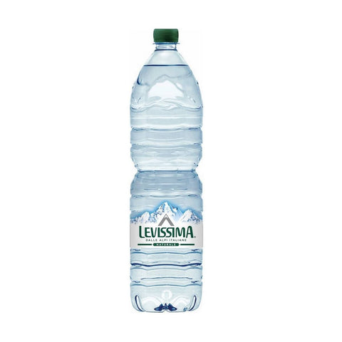 Levissima Acqua Minerale Naturale  Natural still water-  6 Bottles x 1.5 L - Italian Gourmet UK