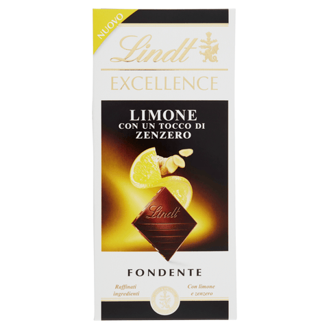 Lindt Chocolate bar Lindt Excellence Fondente Limone e Zenzero Dark Chocolate with Lemon and Ginger 100g