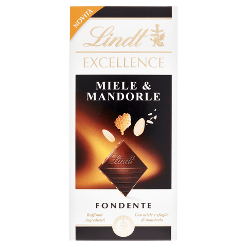 Lindt Chocolate bar Lindt Excellence Fondente Miele e Mandorle Dark Chocolate with Honey and Almonds 100g