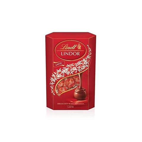 Lindt Lindor Cornet Latte chocolate Milk pralines 200g - Italian Gourmet UK