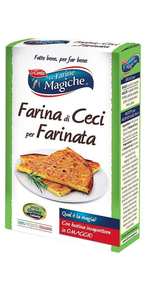 Lo Conte Le Farine Magiche Farina di Ceci Chickpea Flour 320g - Italian Gourmet UK