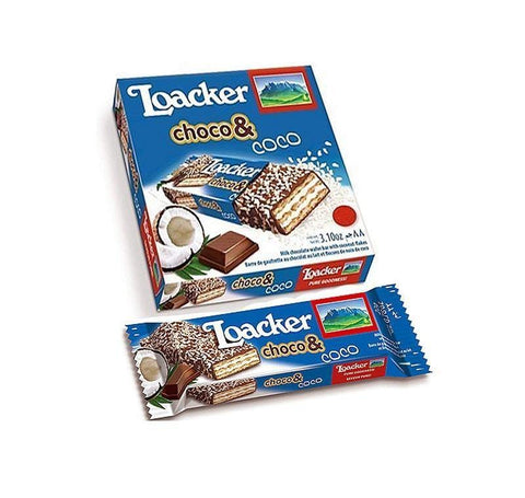 Loacker Choco & Coco biscuits 66g - Italian Gourmet UK