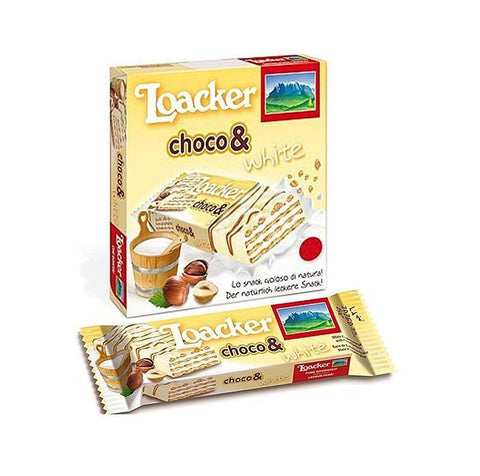 Loacker Choco & white biscuits 78g - Italian Gourmet UK