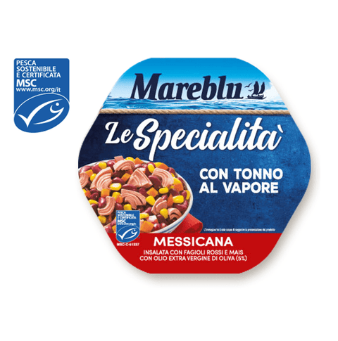 Mareblu Salad Mareblu Le Specialita messicana con fagioli rossi e mais avec haricots rouges et maïs 220g 8054729871191
