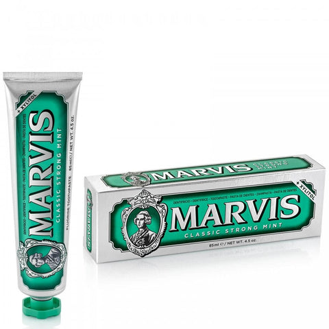 Marvis Dentifricio Classico Alla Menta Piperita Strong Mint toothpaste 85ml - Italian Gourmet UK