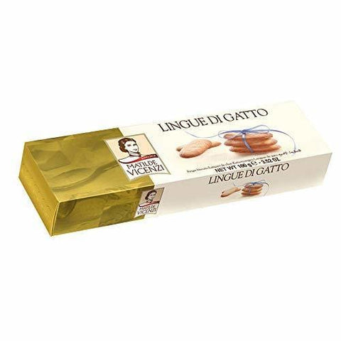 Matilde Vicenzi Lingue di Gatto Tea Biscuits (100g) - Italian Gourmet UK