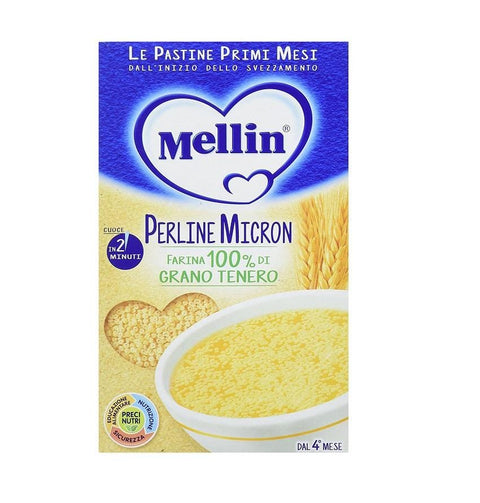 Mellin Perline Micron Pastina small noodles from 5 months mega pack 6x320g - Italian Gourmet UK