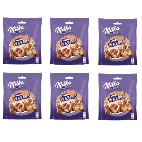 Milka Wafer 6x110g Milka Mini Wafers coverd with milk chocolate and with a cream filling 110g 7622201492786