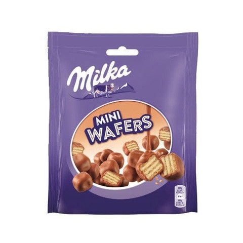 Milka Wafer Milka Mini Wafers coverd with milk chocolate and with a cream filling 110g