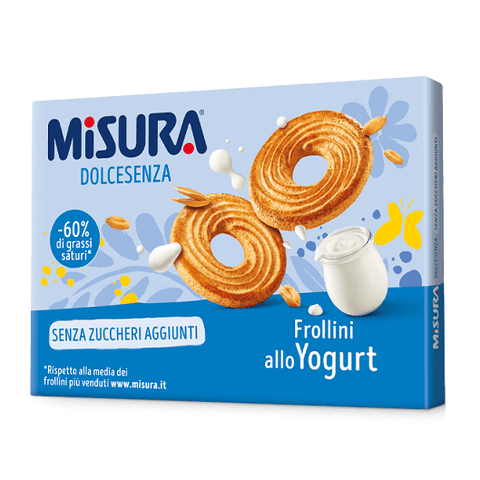 Misura Dolcesenza Frollini allo yogurt biscuits shortbread with yogurt 400g - Italian Gourmet UK