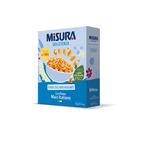 Misura Dolcesenza Crunchy and Golden Corn Flakes 350g - Italian Gourmet UK