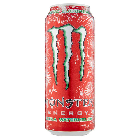 Monster Energy Energy Drink 500ml Monster Energy Ultra Watermelon soft Drink (500ml) disposable cans