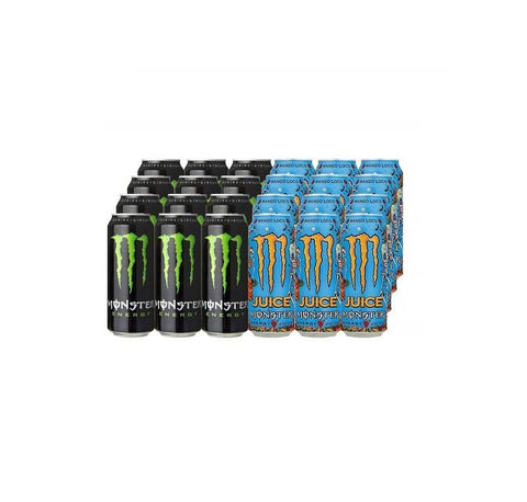 Test pack Monster energy Classic &amp; Mango Loco soft drink 24x500ml - Italian Gourmet UK
