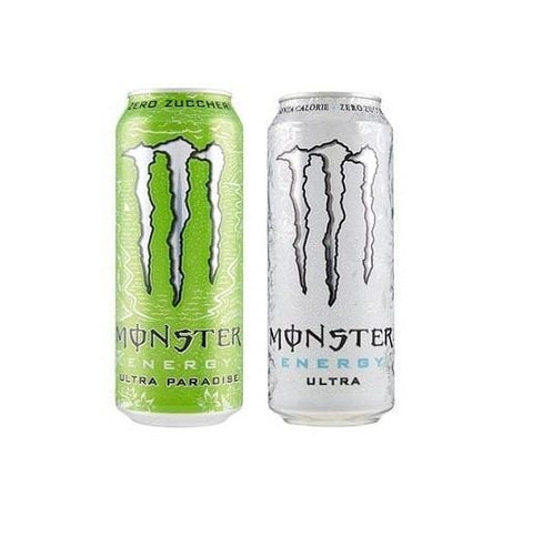 Test pack Monster Energy Ultra sugar free soft drink (2x500ml) - Italian Gourmet UK