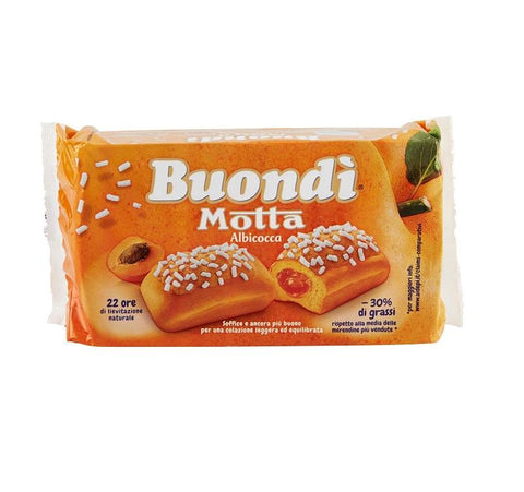 Motta Buondì Albicocca Baked Cake snacks with Apricot 258g - Italian Gourmet UK