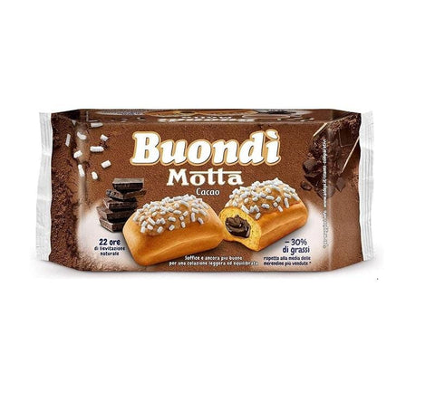 Motta Buondì Cacao Baked Cake snacks with cocoa 276g - Italian Gourmet UK