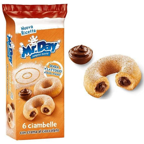 Mr Day Ciambelle al cioccolato chocolate donuts (300g) - Italian Gourmet UK