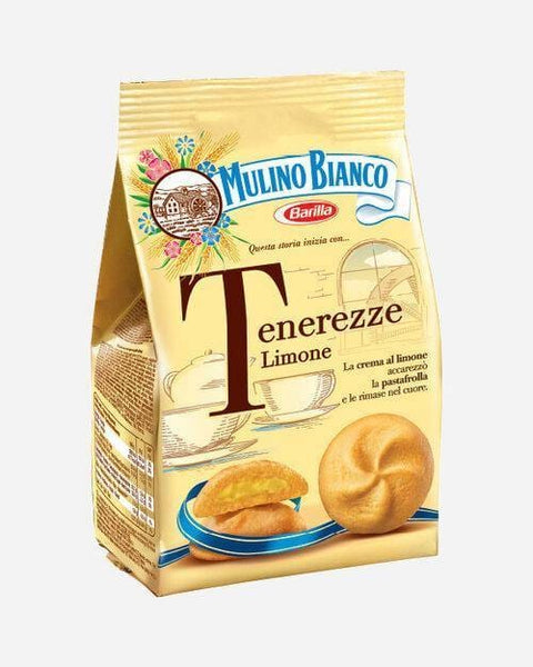 Mulino Bianco Tenerezze al Limone  Lemon cream biscuits (200g) - Italian Gourmet UK