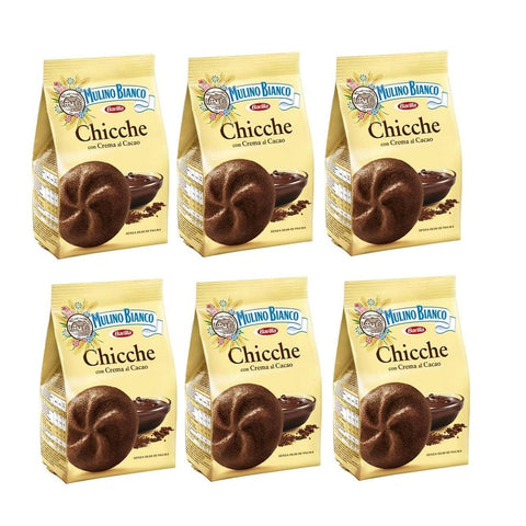Mulino Bianco Biscuits 6x200g Mulino Bianco Chicche Chocolate Cream Biscuits (200g) 8076809545549