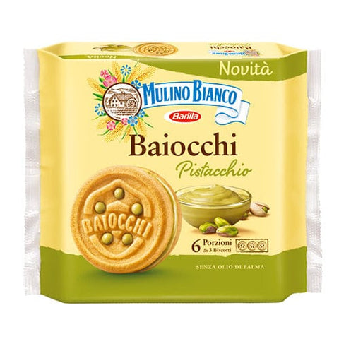 Mulino Bianco Biscuits Mulino Bianco Baiocchi al Pistacchio 168g (6x28g)