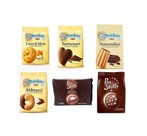Test package Mulino Bianco Italian biscuits 6 variety - Italian Gourmet UK