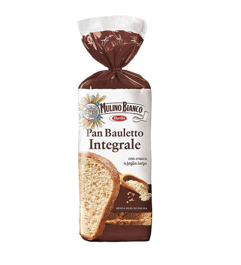 Mulino Bianco Pan bauletto Integrale soft wholemeal bread 400g - Italian Gourmet UK