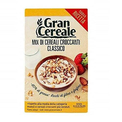 Mulino Bianco Gran Cereale cereali Classico crispy cereals 330g - Italian Gourmet UK