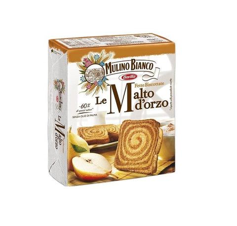Mulino Bianco Fette Biscottate Le Malto d'Orzo Rusks baked bread 315g - Italian Gourmet UK