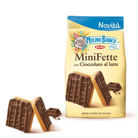 Mulino Bianco Mini Fette Mini Slices Milk Chocolate 110g - Italian Gourmet UK