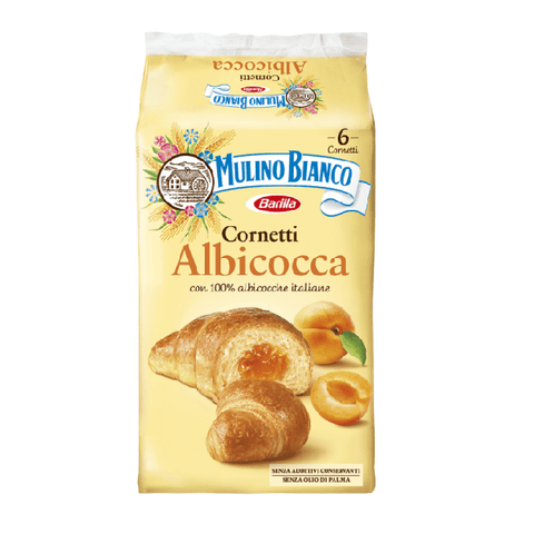 Mulino Bianco Cornetti Albicocca Croissant with 100% Italian apricot filling (300g) - Italian Gourmet UK
