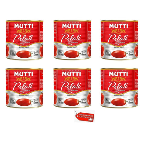 Mutti Peeled tomatoes 6x Mutti Gastronomia Pomodori Pelati Peeled Plum Tomatoes 2,5Kg 8005110043109