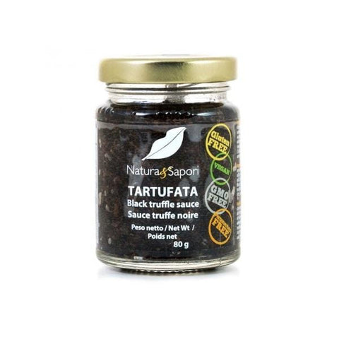 Natura e sapori Salsa al Tartufo nero Black  Truffle Sauce (80g) Artisanal production - Italian Gourmet UK