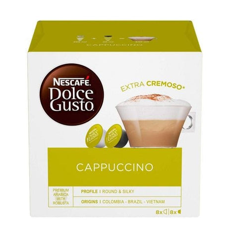 Nescafé Cappuccino 16 coffee capsules for Dolce Gusto - Italian Gourmet UK