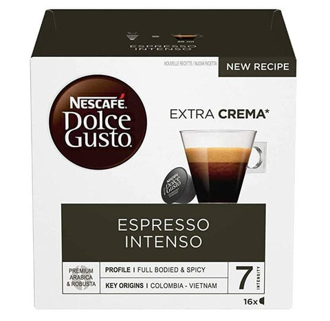 Nescafé Espresso Intenso 16 coffee capsules for Dolce Gusto - Italian Gourmet UK